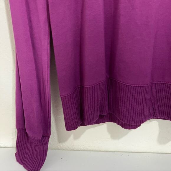SPLENDID Ladies Dip Dye Ombré Orchid Purple Pullover Sweater Long Sleeve Small - Picture 9 of 10